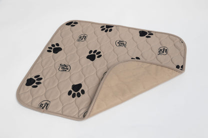 Light Brown Paw Print Pad/Mat, 2-Pack