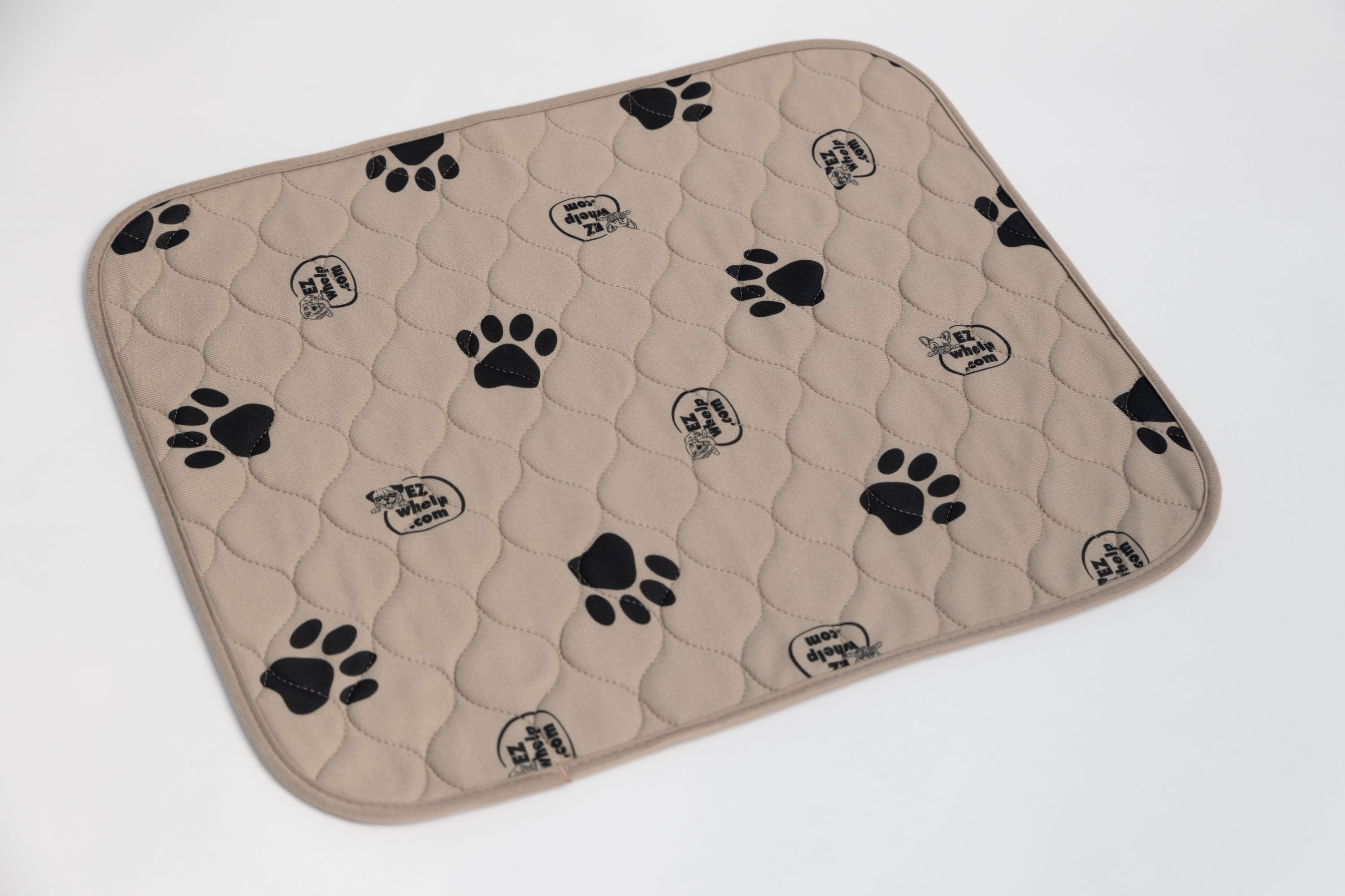 Light Brown Paw Print Pad/Mat, 2-Pack