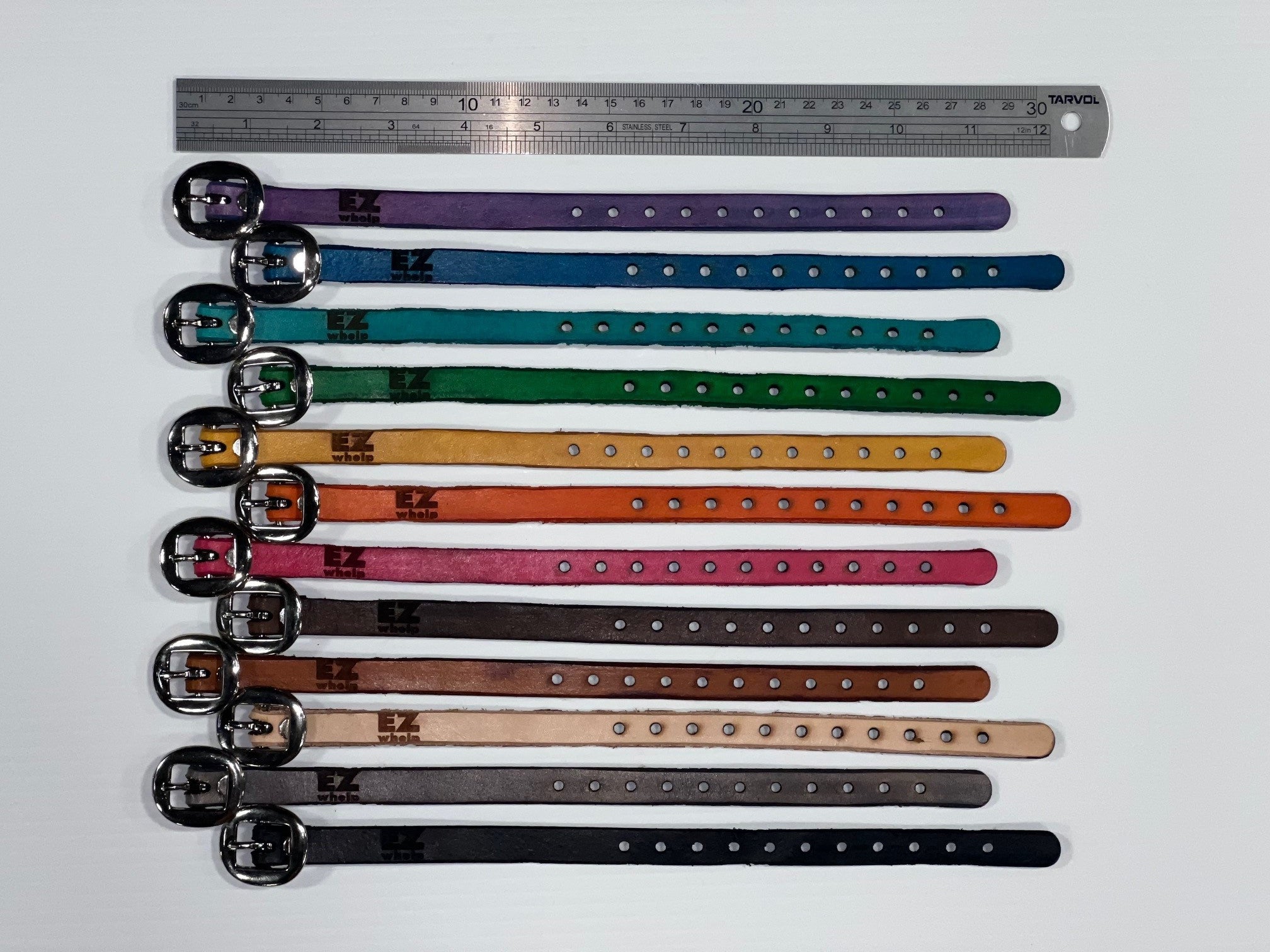 Genuine Leather Puppy Collars (set of 12)